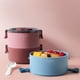 thumbnail image 5 of Recipiente para alimentos Wave Safe, lonchera de plástico sellada con tapa transparente, recipiente redondo de 13,5 cm para preparar comidas refrigeradas, resistente a fugas y con asa de, 5 of 6