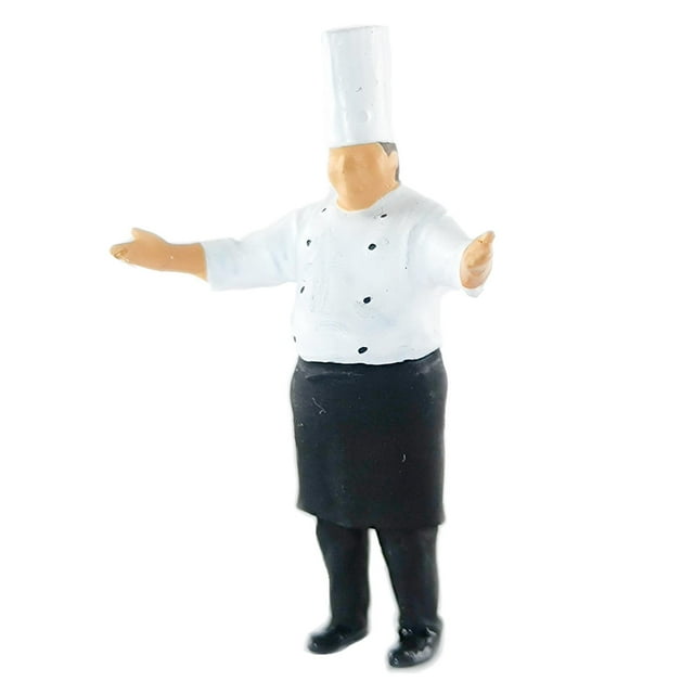 1:64 Figures People restaurant Chef Miniature Scene Diorama
