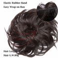 thumbnail image 6 of Benehair Messy Curly Hair Extensions Bun Scrunchies Wrap on Ponytail Updos Large Thick Donuts Hairpiece for Woman, 6 of 8