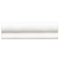 The Tile Life Talavera White Ceramic Chair Rail Tile - 2 x 6 in. - Glossy - 1-Piece