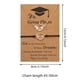 thumbnail image 3 of Mortarboard graduación ajustable pulsera de cuerda cadena colgante collar con tarjeta significativa para graduado, 3 of 4