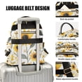thumbnail image 3 of FORMRS Mini Backpack Purse for Women Travel Daypack Casual Shoulder Bag, White Watercolor Sunflowers, 3 of 7