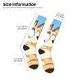thumbnail image 2 of Masiiu Bluey Print Adult Crew socks, Comfortable Novelty Colorful Patterned, Breathable, Stylish Colorblock for Men Women, 2 of 6