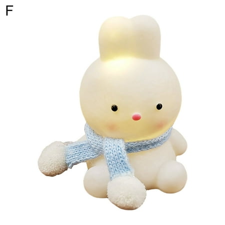 

Lomubue Night Light Cartoon Shape Shatterproof Plastic Cartoon LED Night Light Desktop Ornament for Indoor