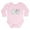 Petal Pink, variant on - White ASL Kitty Long Sleeve Infant Bodysuit - Long Sleeve Cotton Baby Bodysuit