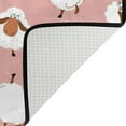 thumbnail image 4 of SKYSONIC Lightweight Soft Area Rugs White Sheep On Pink Floor Mat for Kids Playing Room Hardwood Floor Living Room 63x48 inch Nursery Rugs, 4 of 5
