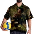 thumbnail image 4 of Saint Patrick's Day Men's Short Sleeve Hawaiian Poplin Shirt - Casual Printed Button Down Summer Beach Shirt for Men, 4 of 6