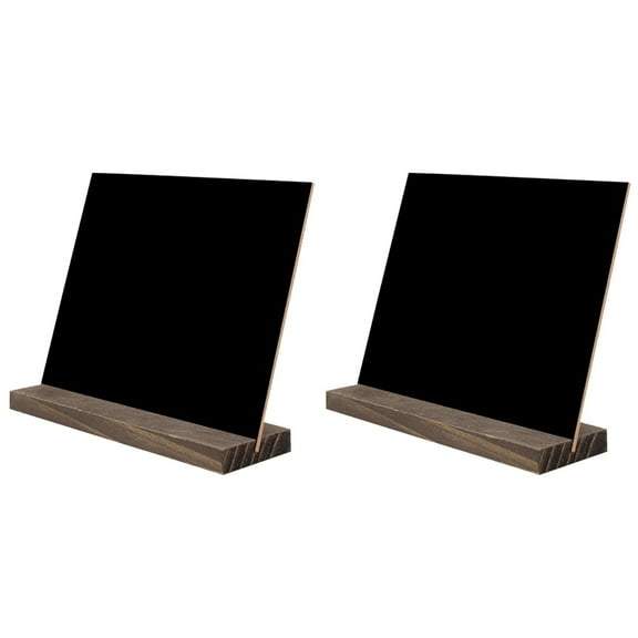 2 Count Emblems Tabletop Chalkboard Sign with Stand Small Chalkboard Tabletop Chalkboard Sign Chalkboard Signs