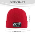thumbnail image 3 of The Twilight Saga Winter Hats Warm Knit Cuffed Beanie Unisex Skull Knitted Caps Fashion Ski Hat For Men And Women Red, 3 of 9