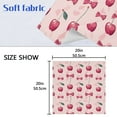 thumbnail image 3 of JSTEL Cherry Bow Tie Cloth Napkins Set of 4, 20x20 Inch Washable and Reusable Napkin for Decoupage Dinner Party Everyday Use, 3 of 6