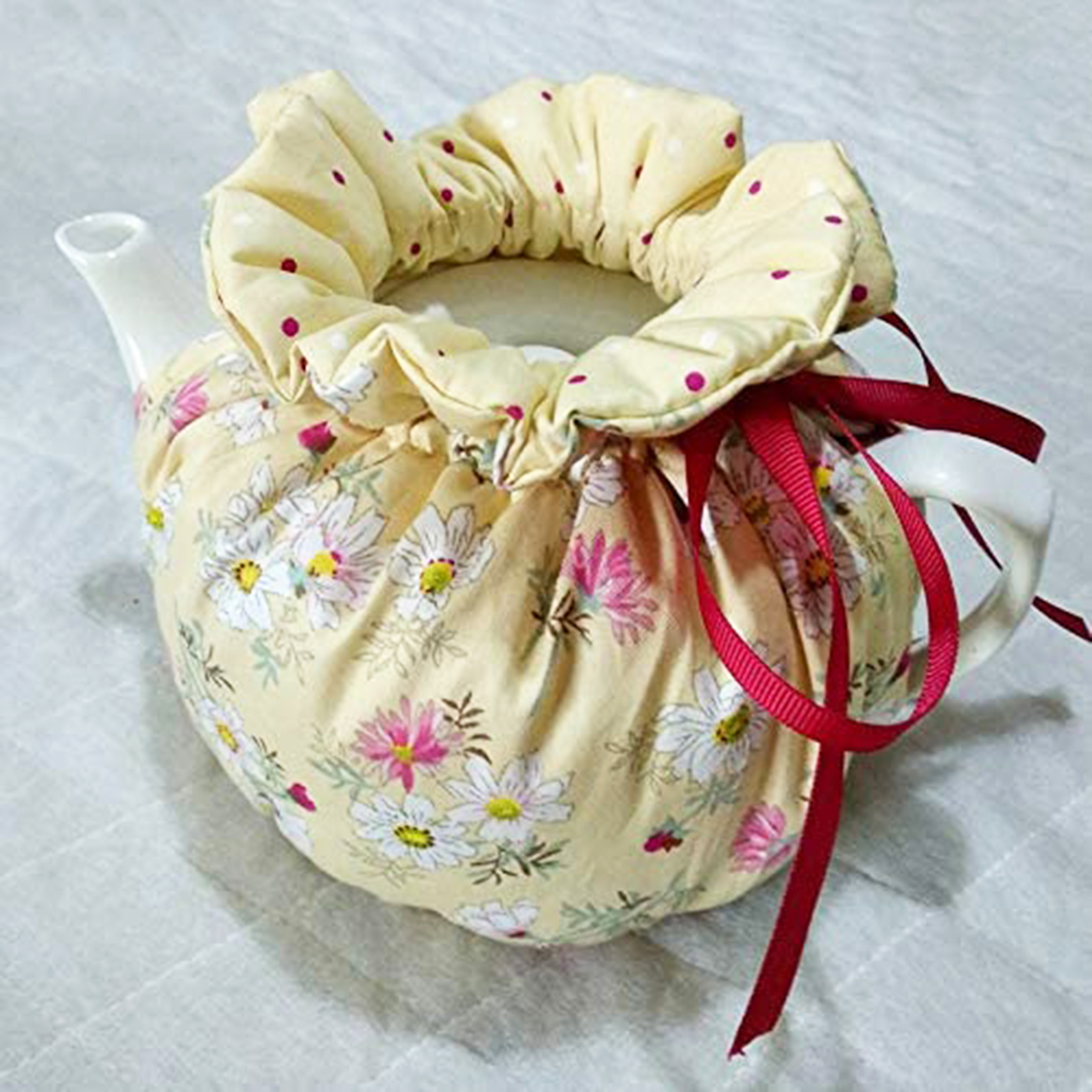 UDIYO 2PCS Tea Cosy, Cotton Vintage Printed Tea Cozy for Tea Pot Dust Cover Insulated Kettle Cover Breakfast Warmer for Home Kitchen Decor - image 4 of 7