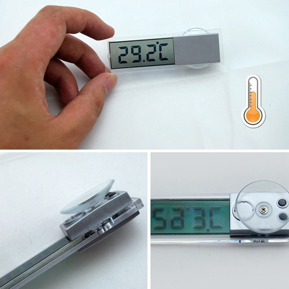 50℃ ~ 150℃ Sensor Cable  New Potable Solar Powered Digital LCD Thermometer 