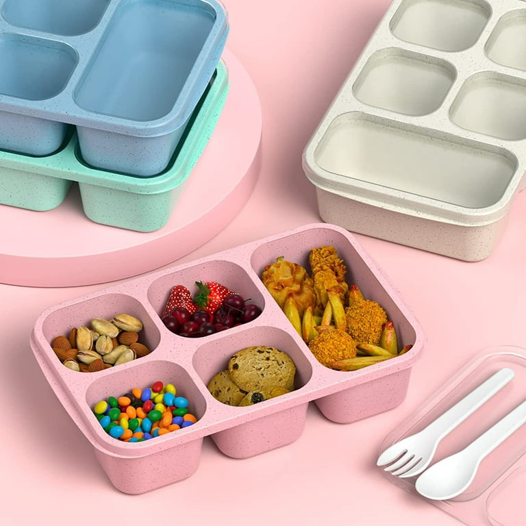 Compartment Meal Prep Container Lunch Box For Kids Plastic Reusable Food  Storage Containers