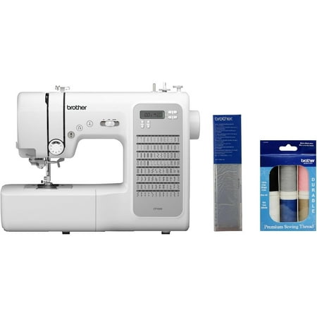 Brother CP100X Computerized Sewing and Quilting Machine, and SASEW6 6-Piece Premium Sewing Thread Pack, SA520 Water Soluble Stabilizer
