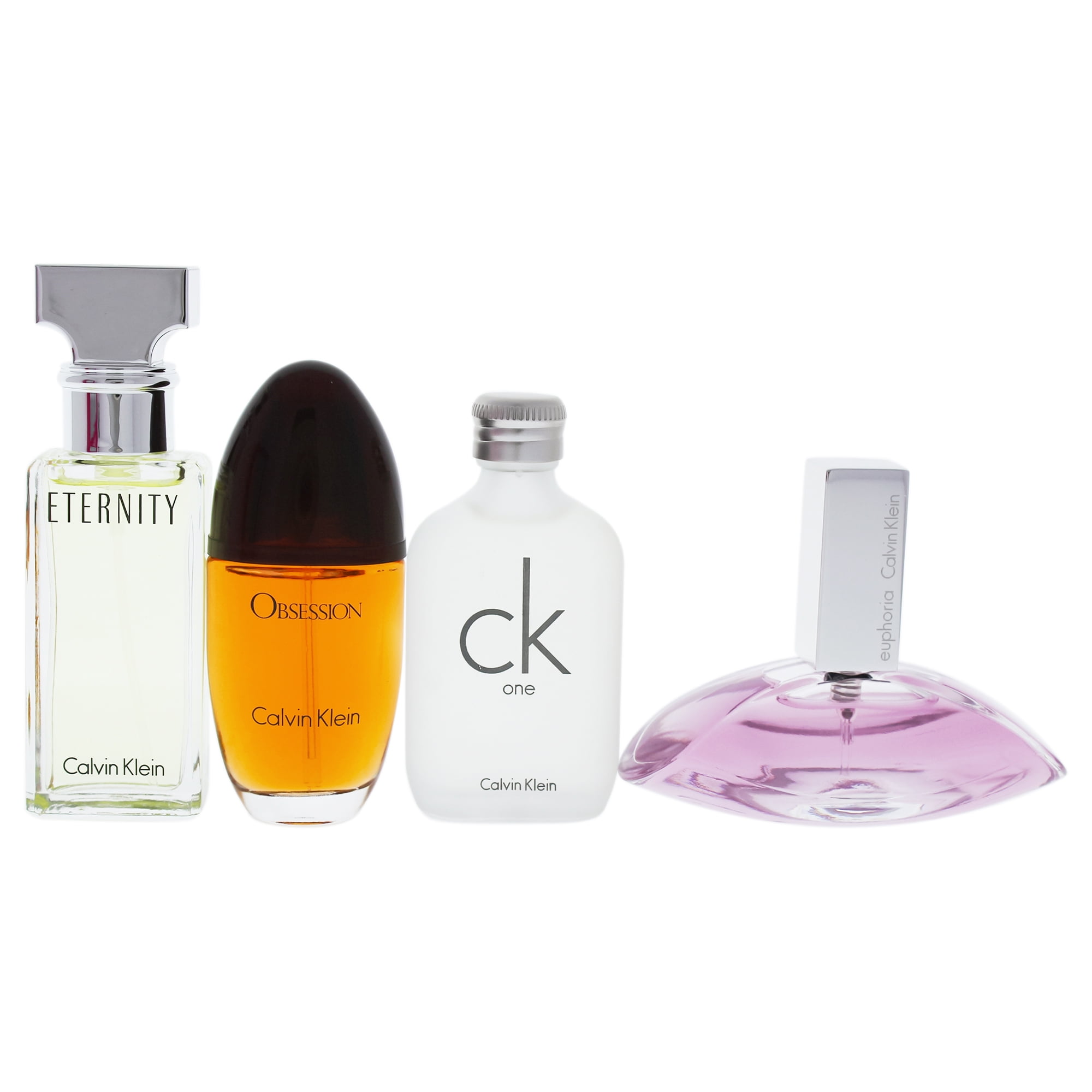 Calvin Klein Variety Mini Perfume Gift set for Women, 4 Piece 