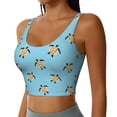 thumbnail image 2 of Daiia Turtle Printed Women's Sports Bra, Breathable Activewear Bra with U-Back Design and Removable Pads, Comfortable and Supportive for Yoga, Workout-Small, 2 of 8