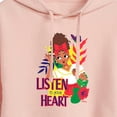 thumbnail image 3 of Encanto - Listen To Your Heart Dolores - Juniors Cropped Pullover Hoodie, 3 of 5