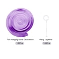 thumbnail image 3 of Uxcell 18 Pcs Light Purple Party Hanging Double Strip Hanging Decorations Plastic Ceiling Streamers with Hang Tag Hook, 3 of 6