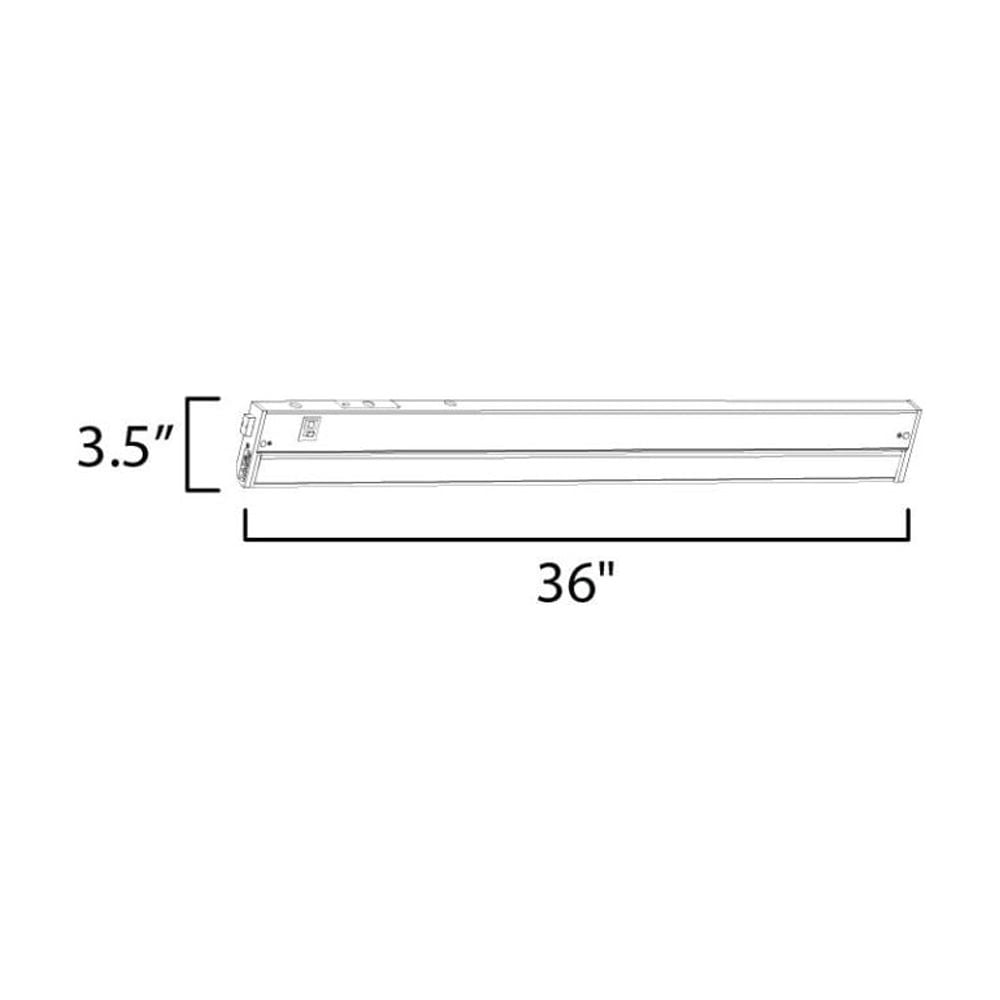 Maxim Lighting 89867SN 36 in. CounterMax 5K 2700-5000K LED Under Cabinet Light, Satin Nickel