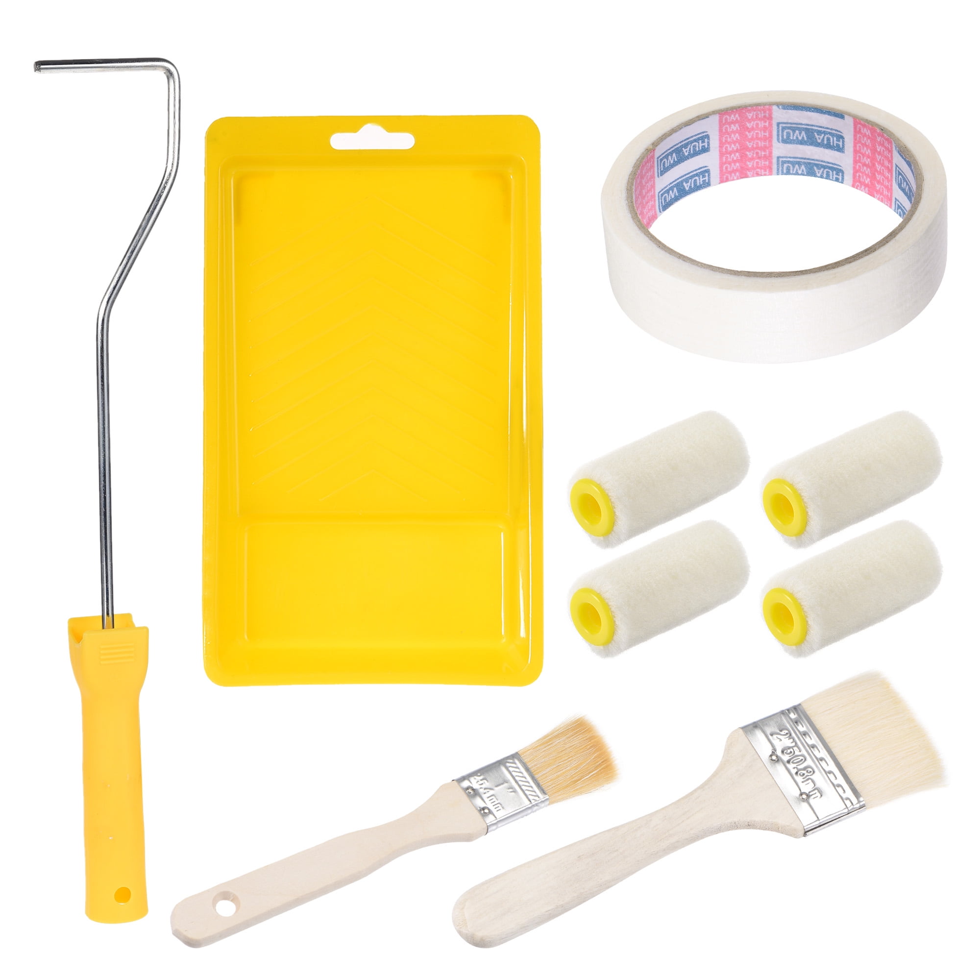 Uxcell 2" Wool Roller Covers and 15.5" Length Handle, Paint Brush