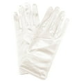 thumbnail image 3 of Gants Courts en Satin pour Femmes Gants de Mariée en Dentelle pour Fêtes Mariage Opera(Café), 3 of 7