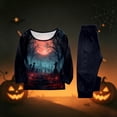 thumbnail image 6 of Halloween Family Matching Pajamas Sets, Halloween Family Moon Printed Loungewear, Spooky Season Holiday PJS Sleepwear, Seasonal Pajamas Casual Wear, Home Relaxation Wear Indoor Leisure, 6 of 7