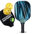 thumbnail image 1 of Pickleball Factory PB00039-11-G Pro Pickleball Paddle - Neon Light Pickleball Websites, Pickleball Court Backyard Pickleball Ball Types, Glassfiber Graphite, 1 of 1
