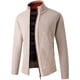 thumbnail image 2 of Suéter tipo cárdigan con cuello alto y tejido de punto grueso para hombre, nuevo, de talla europea, con cremallera, 2 of 4