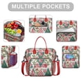 thumbnail image 2 of Pioneer Flower Floral Print Pattern Womens Lunch Box for Work,Insulated Large Lunch Bag for Tween and Teen,Loncheras Para Mujer,Leakproof Adult Lunch Bag for Work,Beach,Travel,Picnic,Camping, 2 of 7