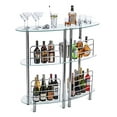 thumbnail image 3 of Mango Steam Bar à Liqueur Contemporain Moderne pour la Maison Table Catalina Verre Trempé, 3 of 5
