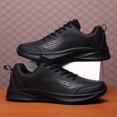 thumbnail image 5 of Men's Lace‑Up Athletic Running Sneakers, Synthetic Upper Casual Sports Shoes with Contoured Midsole for Daily Outdoor Activities, 5 of 8