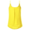 thumbnail image 3 of Doublju Women's Sleeveless Chiffon Tank Top Pleated Flowy Tunic Tank, 3 of 4