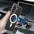 thumbnail image 3 of For Samsung Galaxy A55 5G Clear Phone Case Compatible with MagSafe TPU+Acrylic Back Cover - Clear, 3 of 5