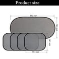 thumbnail image 2 of iClover 5 Pcs Folding Baby Sun Shades, Automotive Window Shades, Blocks 99% UV Rays, 2 of 6
