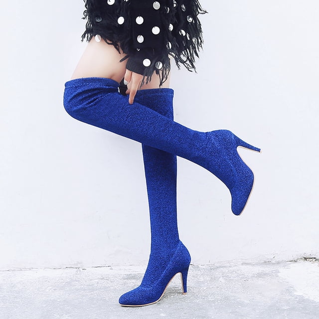 LSLJS Chaussures Femme Aguichant Hiver à Talons Hauts Fins Pointus