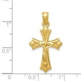 thumbnail image 2 of 14k Yellow Gold Hollow Crucifix Pendant - .9 Grams - Measures 21x16mm, 2 of 2