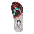 thumbnail image 4 of Ish Original Official Frida Kahlo White Rose Women Flip-Flop Sandal Size 5-10, 4 of 6
