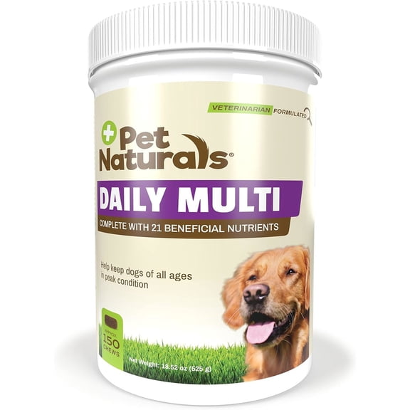 Pet Naturals Daily Multi Chews for Dogs, Veggie, 150 Count
