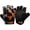 Orange, variant on RDX Fingerless Weight Lifting Gloves Gym Workout Gloves for Men Bodybuilding Breathable Powerlifting Wrist Support Padded Palm Training Exercise, Gray, L