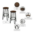 thumbnail image 3 of Lavish Home Set of Two 24-Inch Backless Bar Stools with Hairpin Legs, 3 of 7