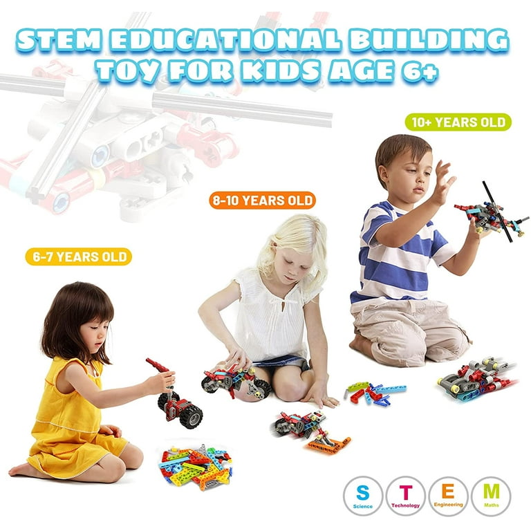 STEM Building Toys for Ages 5 8 Years Old Kids 20 in 1Models Kids Love to Build and Play 171Pcs Construction Set with Engineering Activity Kit Educational Toys for 6 7 8 9 10 Fun Birthday Gift Walma...