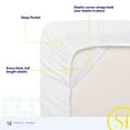 thumbnail image 3 of Sweet Home Collection Fits 18"-24", Extra Deep Pocket, 6 Piece Supreme Microfiber Sheet Set, King - White, 3 of 5