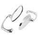 thumbnail image 5 of 1 Par Universal Motocicleta Lado Espejo Ovalada Forma Tono Plata Unique Bargains Espejo Retrovisor, 5 of 8