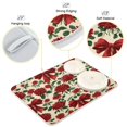 thumbnail image 4 of Dish Drying Mat Kitchen Pad Large Counter Absorbent Dish Mats Drainer Red Christmas Bows and Floral, 4 of 8