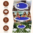thumbnail image 7 of Navy Blue Christmas Snowflake Round Tablecloth, Fitted Table Cover with Elastic for 36"-44" Round Tables, Xmas Winter Modern Table Cloth Outdoor Indoor Dinning Party Waterproof Tablecloths, 7 of 7