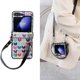 thumbnail image 1 of for Samsung Galaxy Z Flip 6 5G 2024 Case with Crossbody Wrist Strap Lanyard, Luxury PC Shockproof ZFlip6 Cover for Women Girl, 1 of 4