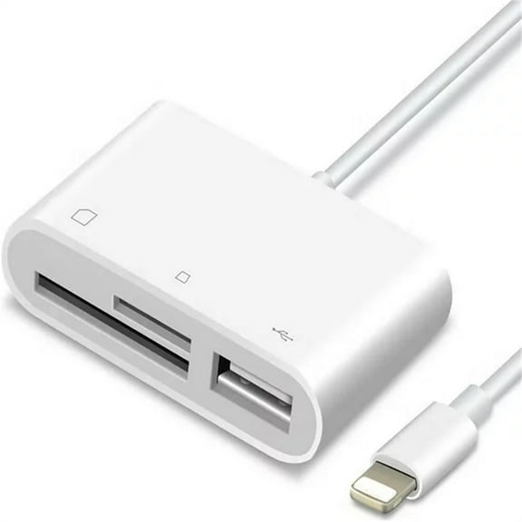 3 in 1 Lightening to USB Camera Card Reader Memory Card SD/TF Card Reader for iPhone iPad