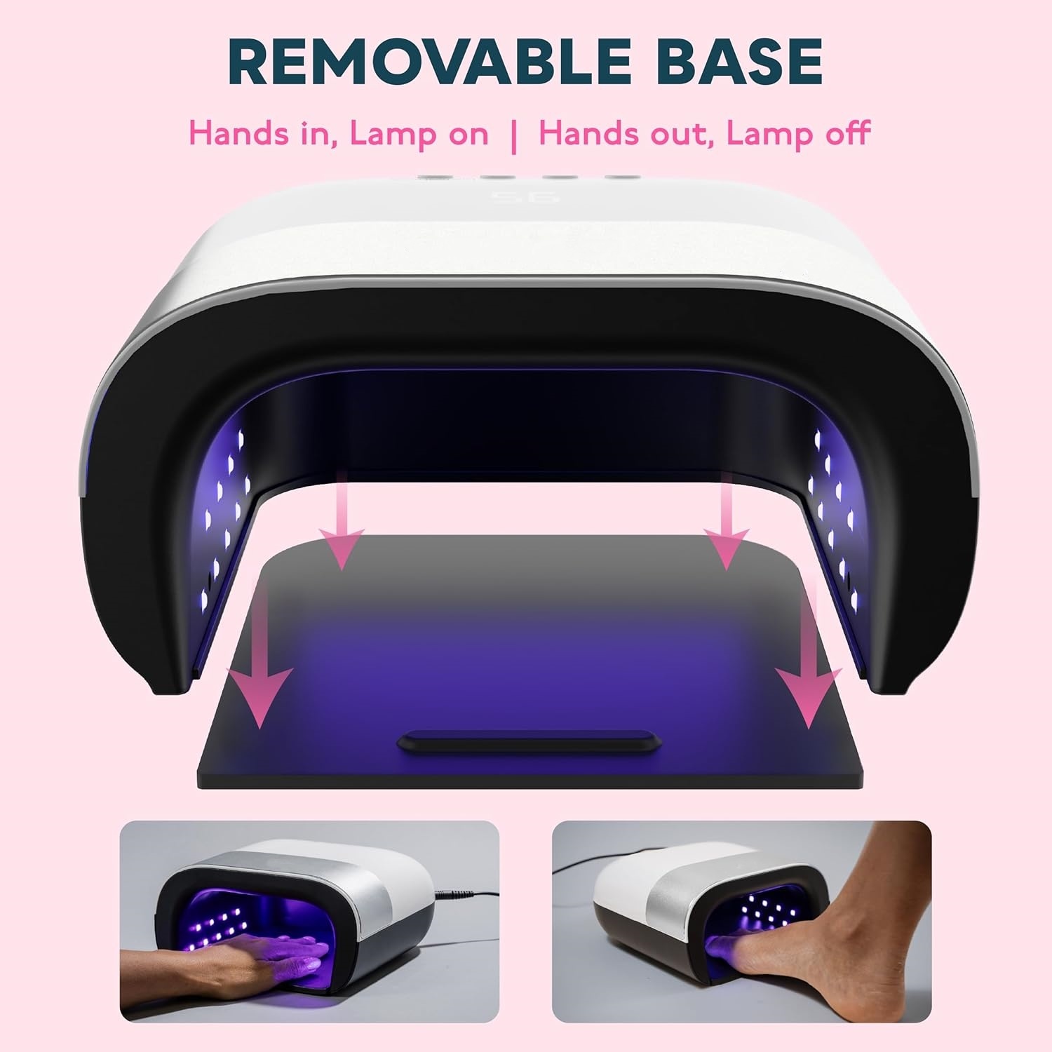 Professional UV Light for Gel Nails, LED Nail Lamp for Gel Polish with 4-Timer and Sensor, 39 PCS LED Beads, UV Dryer for Salon Home Gift for Woman Mom Girl