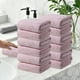 thumbnail image 3 of 12 juegos de toallas de baño para el baño, toallas gruesas absorbentes para el hogar, lavar la cara, regalo - Rosa, 3 of 5