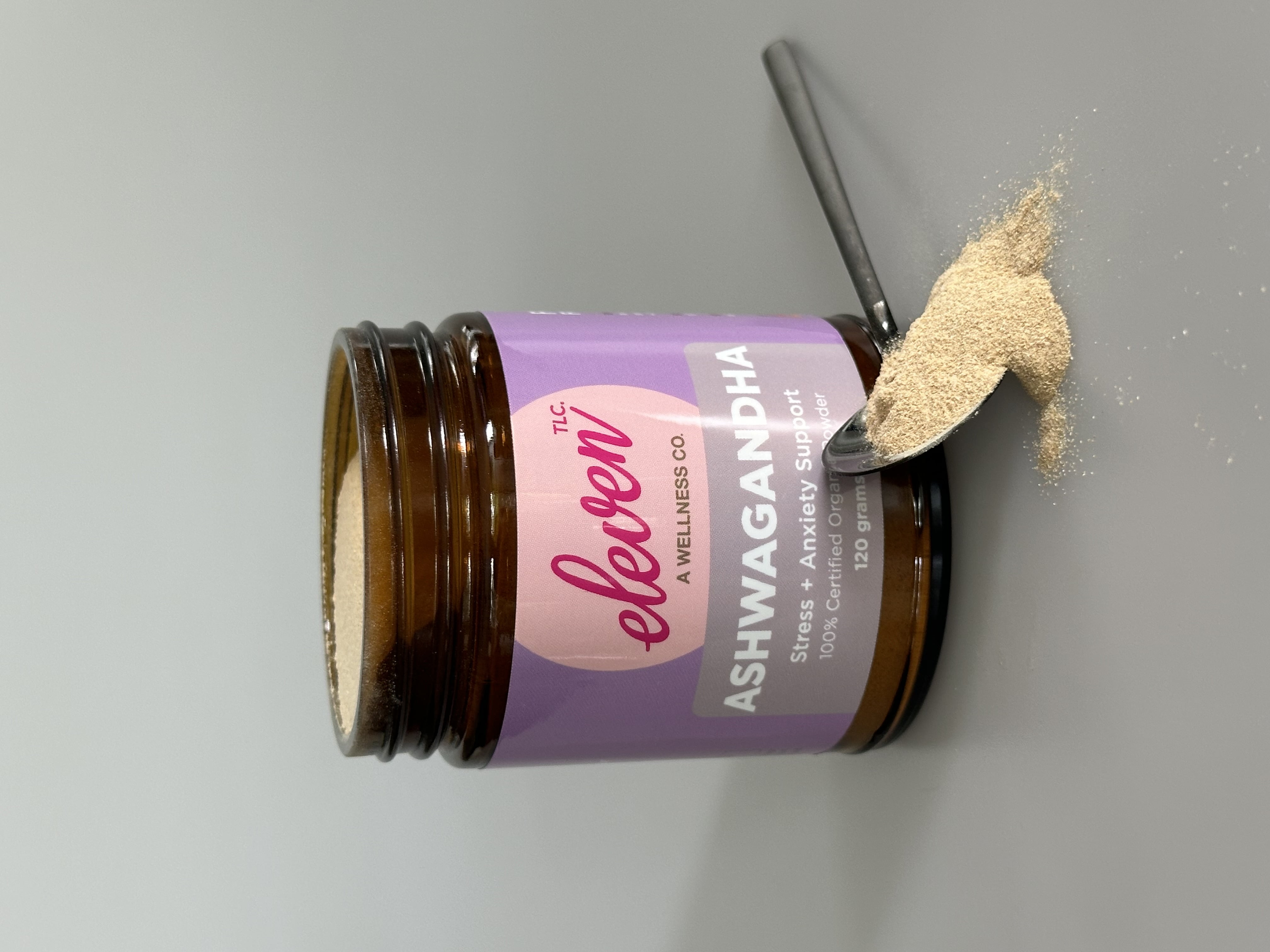 Eleven TLC, Organic Ashwagandha Powder - Stress + Adrenal Health  120 G